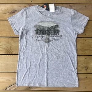 Harley-Davidson Gray Women's Smokey Mountains T-Shirt Size Large NWT